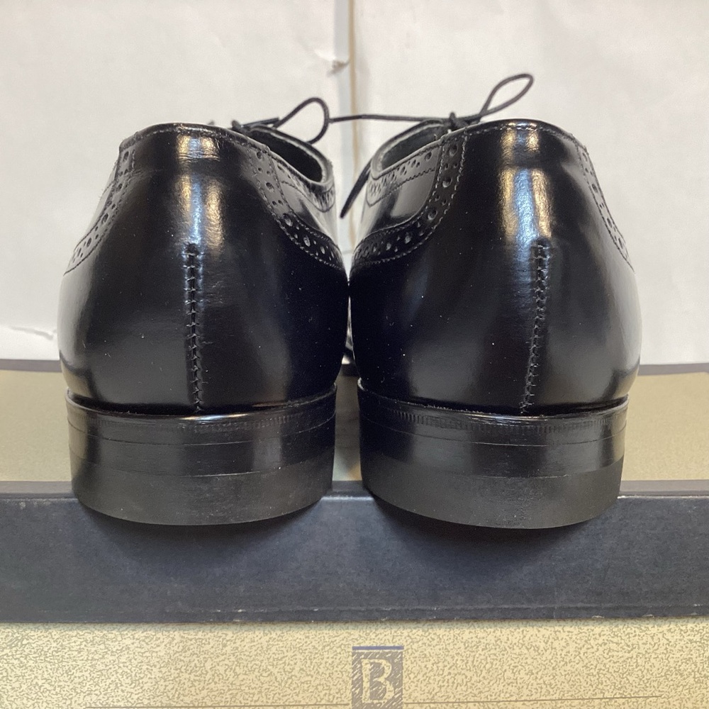 Vintage Bostonian Black Leather Wingtip Men’s Size 8.5 Made In USA - Picture 6 of 12